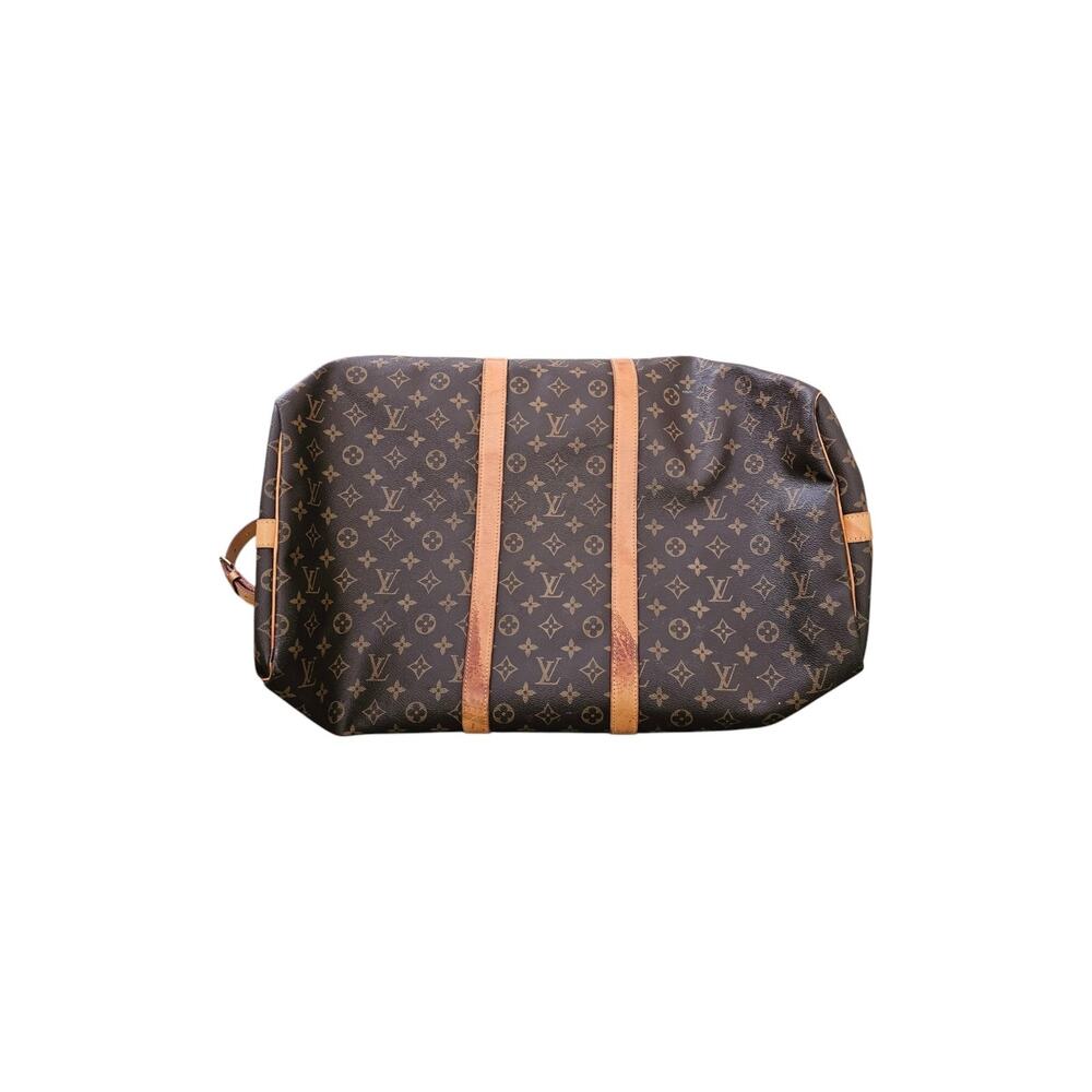 Louis Vuitton Keepall Bandouliere 55 Duffle Travel Bag LV Monogram Canvas - Picture 3 of 9